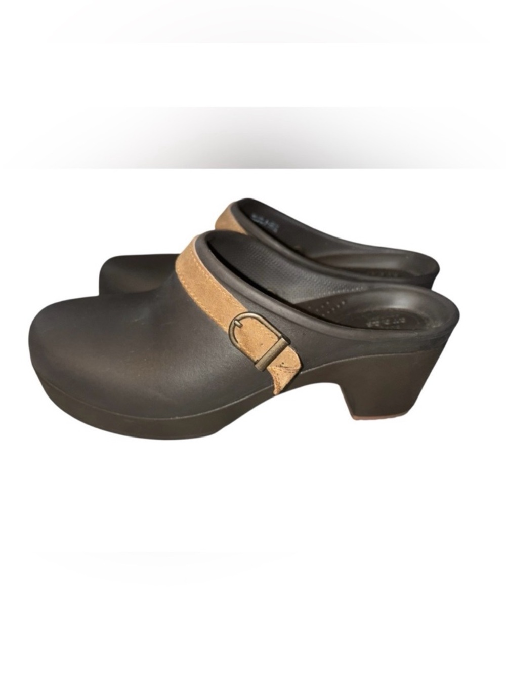 Crocs Sarah Block Heeled Clogs Mules 8 comfort